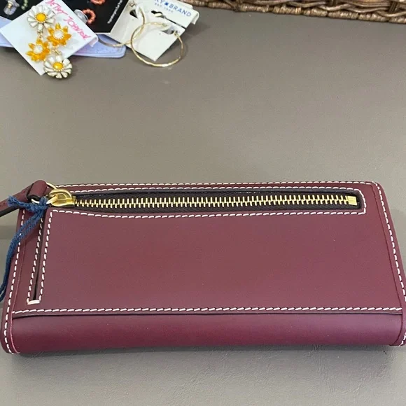 Dooney & Bourke Rich Burgundy Wallet - Picture 2 of 7